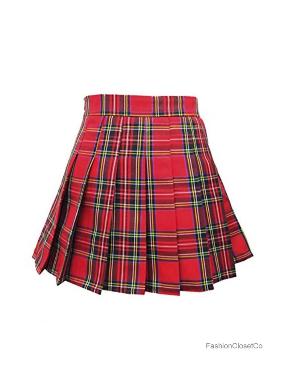 High Waist A-Line Pleated Mini Tennis Skort Built-In Shorts